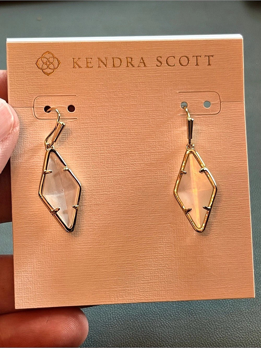 Kendra Scott Kinsley Drop Earrings Geometric Gold Drop Earrings NWT